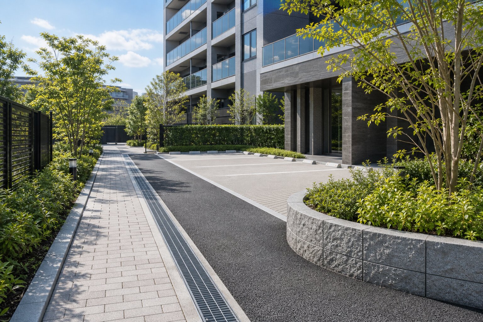 マンション外構工事の専門性イメージ
