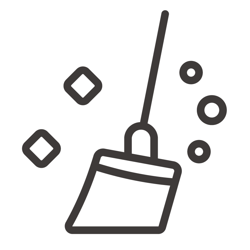 粉塵が飛ばない